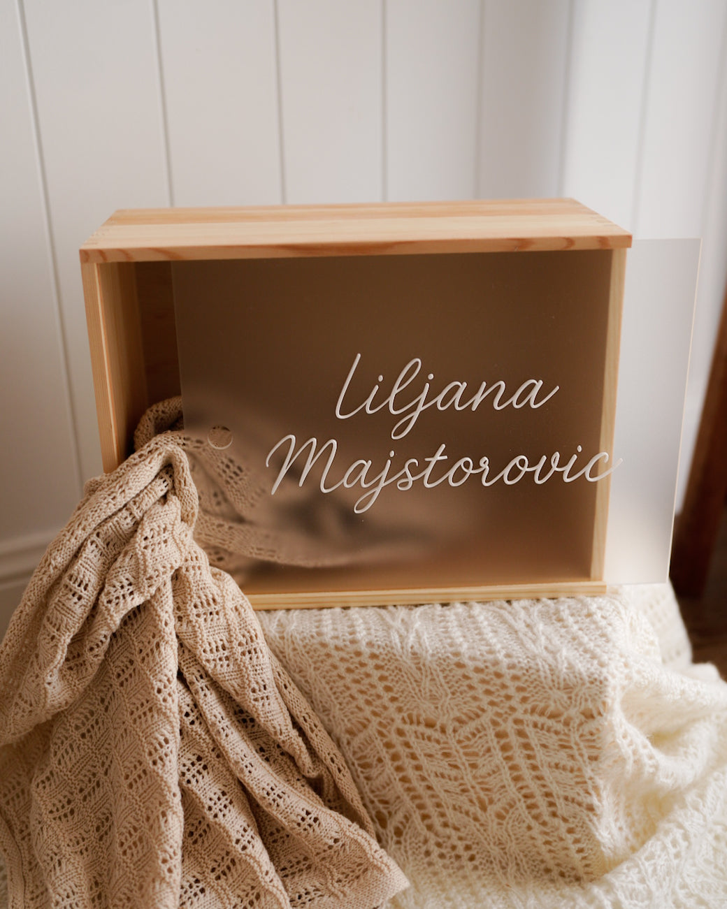 Baby Keepsake Box- Acrylic Name