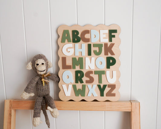 Alphabet Sign- Green Theme