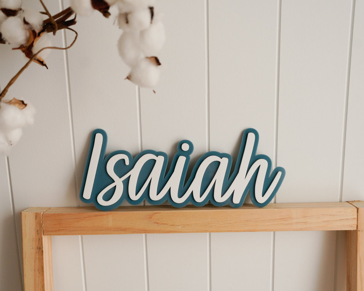 Double Layered Acrylic Name Sign