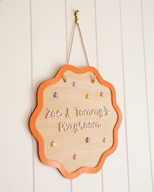 Hanging Playroom Sign