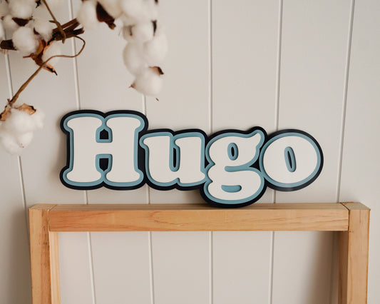 Triple Layered Acrylic Name Sign