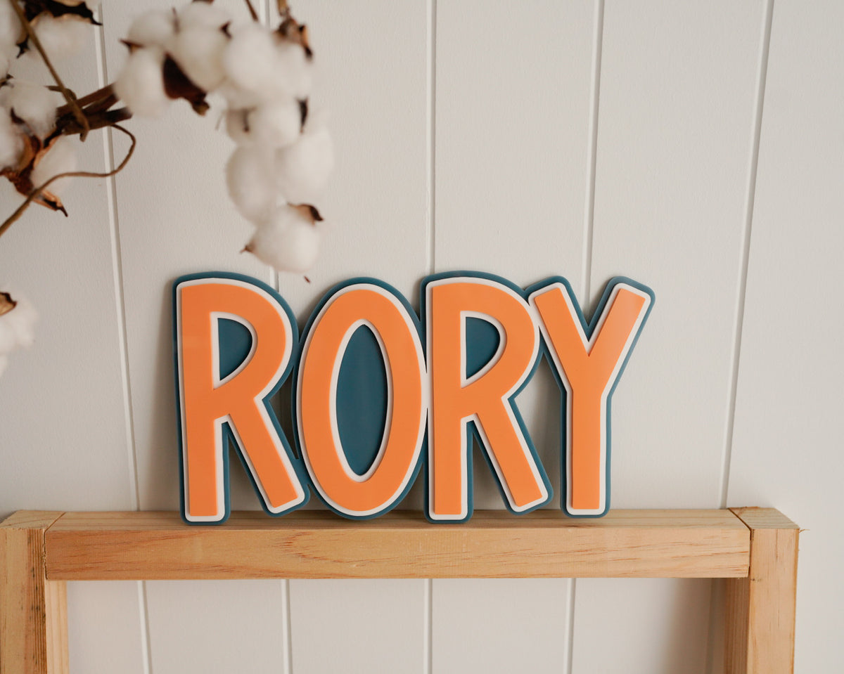 Triple Layered Acrylic Name Sign