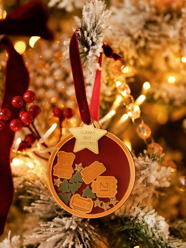 First Christmas Shaker Ornament