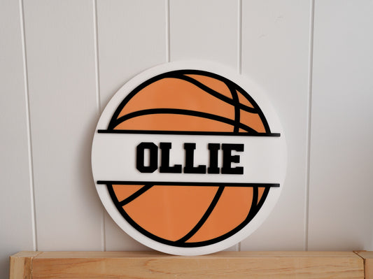 Basketball Name Sign