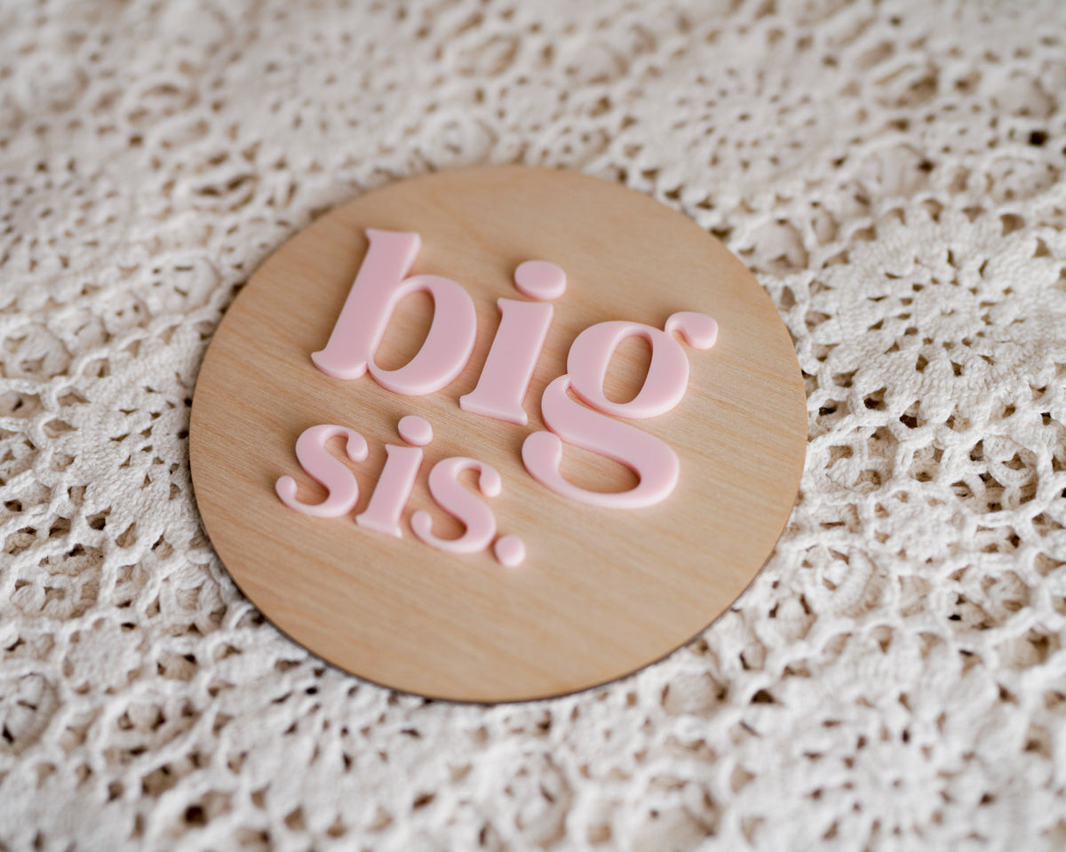 Sibling Announcement Plaque