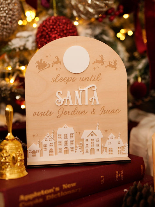 Personalised Christmas Village Countdown